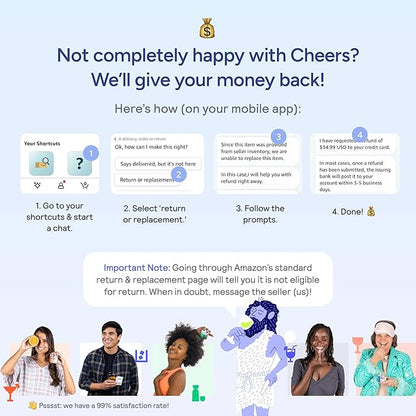 Cheers Hydrate | Oral Rehydration Solution | Electrolytes for Rapid Hydration After Drinking | Lemon Lime Flavor | 12 Servings | Electrolyte Supplement with Sodium, Potassium, Glucose