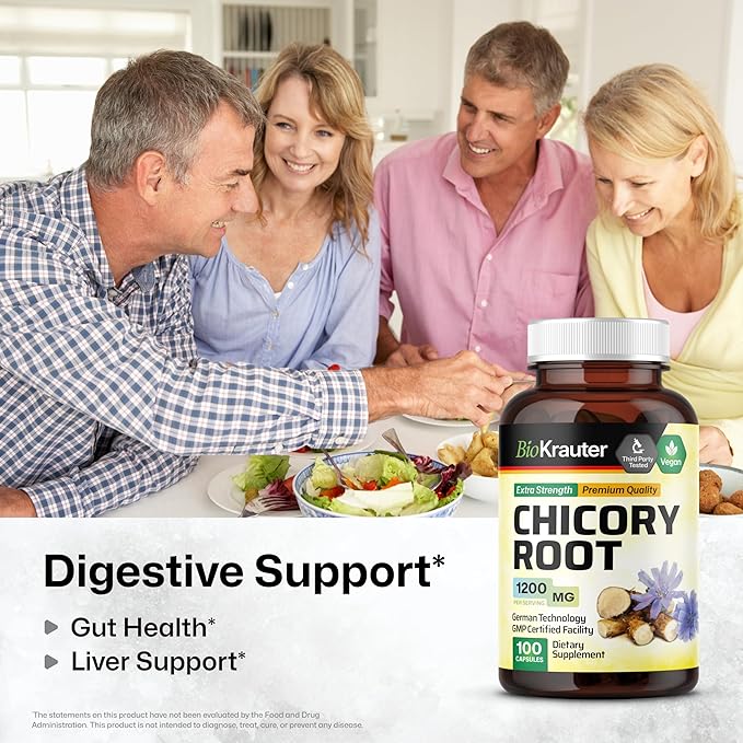 Chicory Fiber Supplement 1200 mg 100 Vegan
