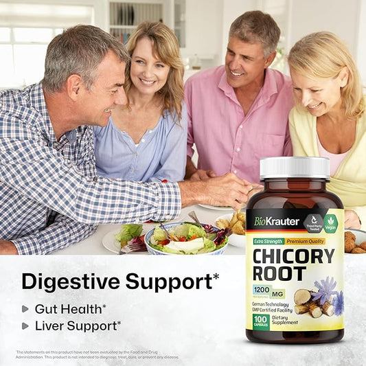Chicory Fiber Supplement 1200 mg 100 Vegan
