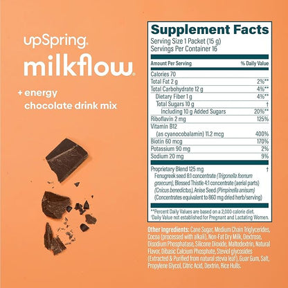 UpSpring Milkflow Energy Breastfeeding Supplement Drink 16 Drink