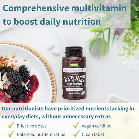 Advanced Women's Multivitamin, Methylated Folate 60 Tablets,