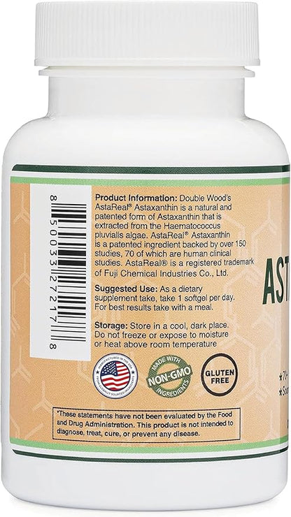 Astaxanthin 12mg Max Strength (AstaReal: Natural 70+ Human