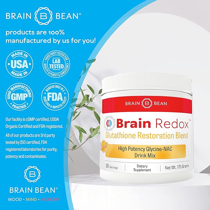 Brain Redox™ - High Potency GlyNAC 5000mg GlyNAC