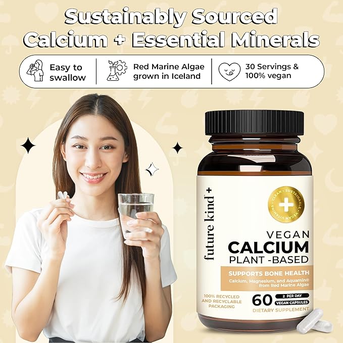 Future Kind Vegan Calcium Supplement (60 Capsules)
