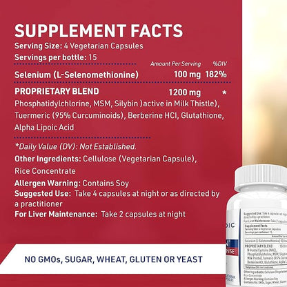 Hepatiben Liver Detox Cleanse, Non-GMO 60 Vegetarian