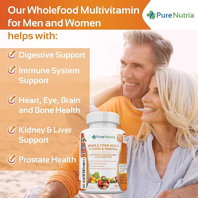 Whole Food MultiVitamin and Minerals 120 Multivitamins