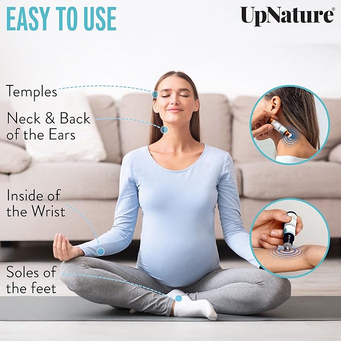 UpNature Peppermint Essential Oil Roll On 100% Pure