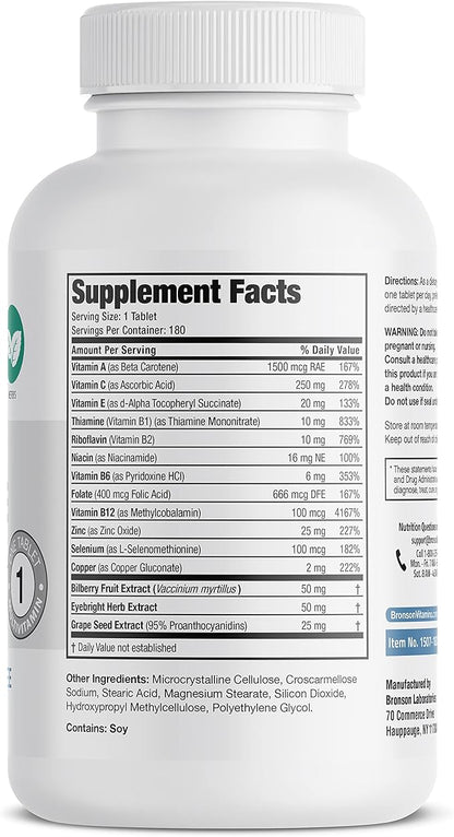 Bronson ONE Daily Vision Complete Eye 180 Tablets
