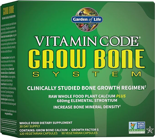 Garden of Life Calcium Supplement K2 MK7, MK7, Vitamin D3 & 30 Day