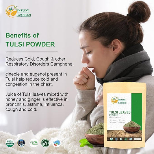 Tulsi Powder Organic Tulasi Holy Basil 5.3 oz