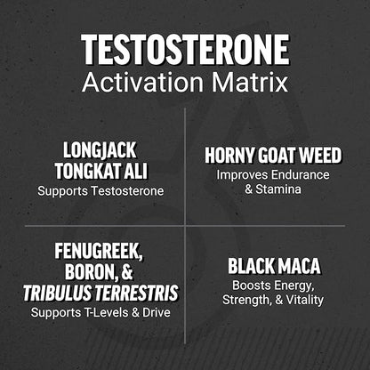 Force Factor Test X180 Gummies Testosterone Booster for Men with Tongkat Ali, Horny Goat Weed, Tribulus Terrestris, Fenugreek, & Black Maca, Supplement Men, Berry Punch, 60 Gummies, 1-Pack