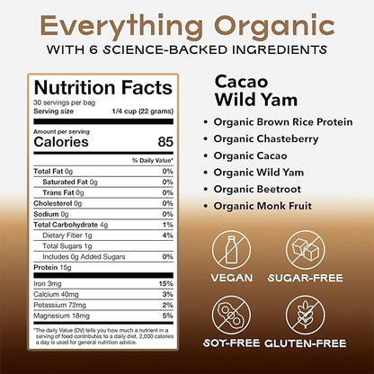 Organic & Vegan Protein Powder 6 Science-Backed
