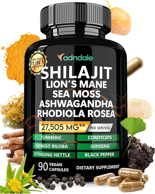 Shilajit Pure Himalayan Organic. 11-in-1 Shilajit 27’505 mg/Serving