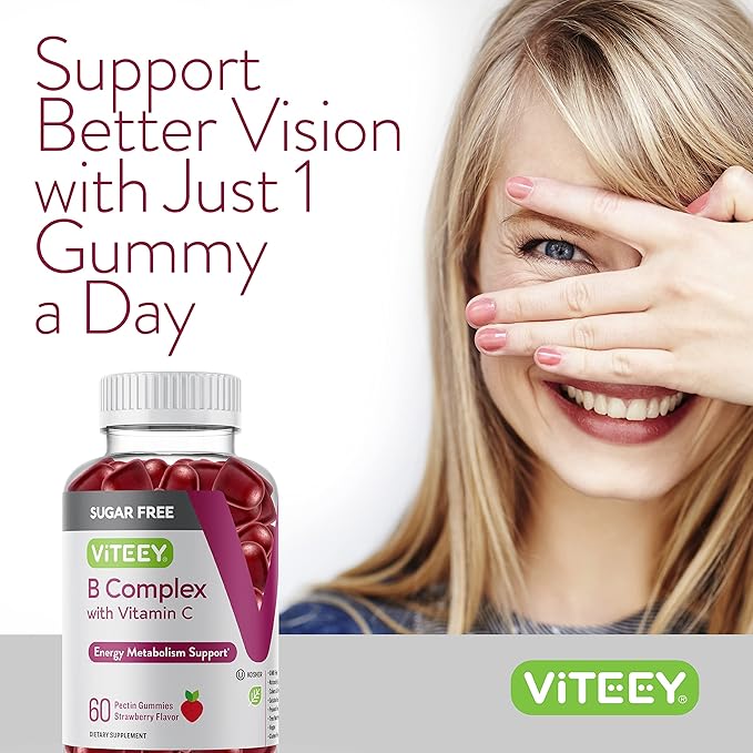 Vitamin B Complex Gummies with Vitamin B6, B12, B12, Folic
