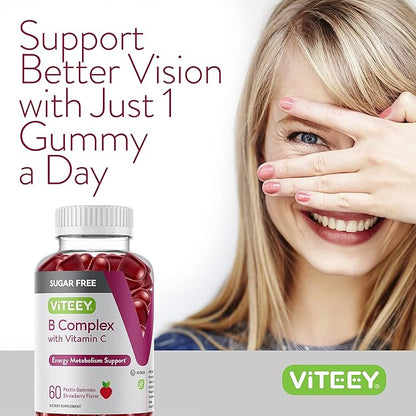 Vitamin B Complex Gummies with Vitamin B6, B12, B12, Folic