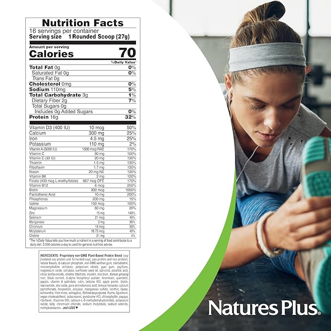 Natures Plus Energy Shake 0.95 lb 16 Grams 16 Servings