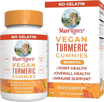 MaryRuth Organics Turmeric Gummies 250 mg 120 Count
