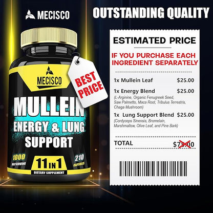 210 Capsules - 11in1 Mullein Leaf