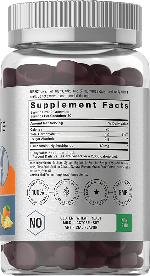 Horbäach Glucosamine Gummies 60 Count