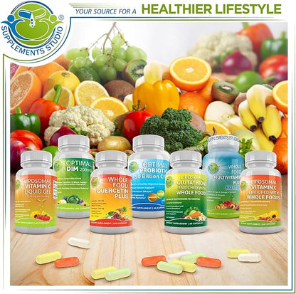 Vegan Whole Food Multivitamin with Iron, CoQ10, Omegas, 180 Count