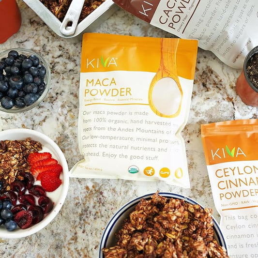 Kiva Organic Maca Powder, Pure Authentic 16 oz