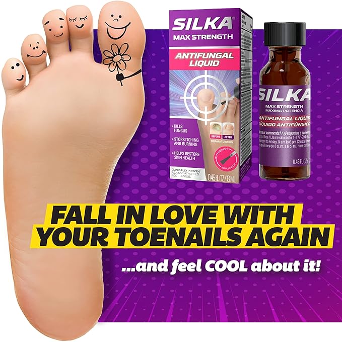 SILKA Max Strength Antifungal Liquid 1%, 0.45 0.45 Fl 1