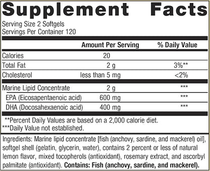 Metagenics OmegaGenics EPA-DHA 500 240 Count