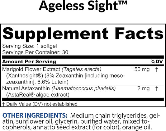 BioTRUST Ageless Sight, Blue Light Protection, 30 Soft