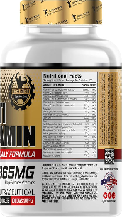 Dexter Jackson Gold Series Multi-Vitamin | 100 Tablet | 100 Serving