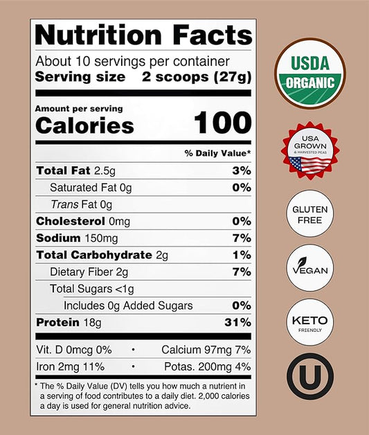 NUFYX® • Heavenly Protein® Powder • 100% Organic 20 Scoops)