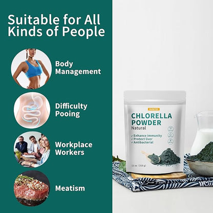 Chlorella Powder Natural with 11 oz