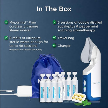 mypurmist Cordless Ultrapure Steam Inhaler