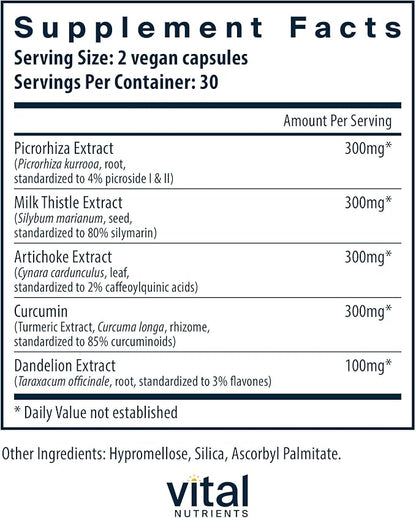 Vital Nutrients Liver Support II 60 Capsules