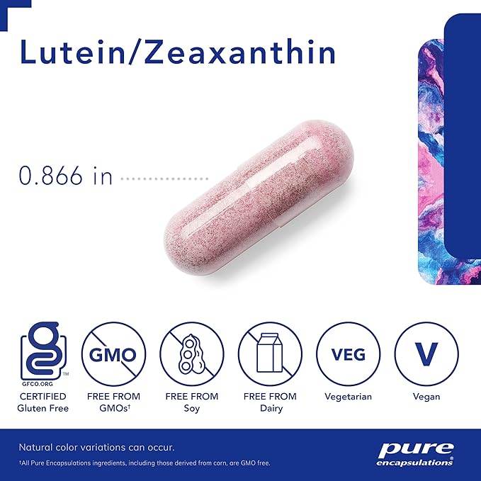 Pure Encapsulations Lutein & Zeaxanthin 120 Capsules