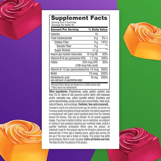 Vitafusion Fiber Well Fit Gummies Supplement, 90 Count