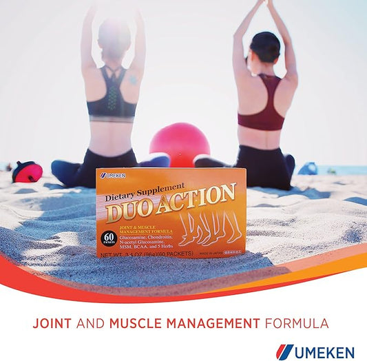 Umeken Duo Action, Glucosamine & Chondroitin 2 Month (120 Packets)