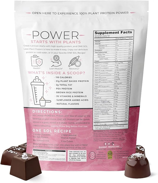 One Sol Lean Plant Protein Powder 100% Plant