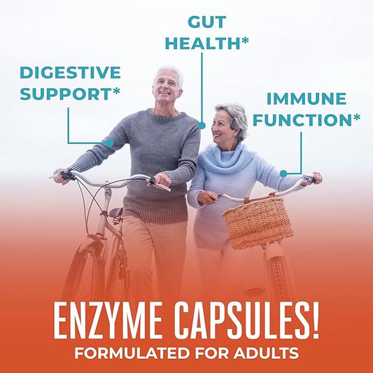 MaryRuth Organics Gluten Enzymes Capsules 2 Month 60 Count