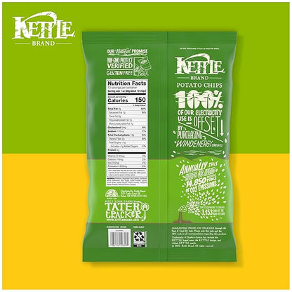 Kettle Brand Potato Chips, Jalapeno Kettle Chips, Party Size, 13 Oz
