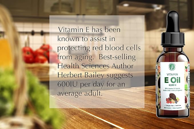 Mother Nature's Essentials Vitamin E Supplement 42,000IU, 2 2 oz