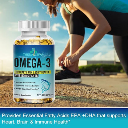 Triple Strength Omega-3 2160mg + EPA 1296mg + 864mg + 120 Softgels, 60 Day