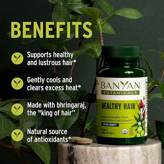 Banyan Botanicals Healthy Hair Tablets – 90 Tablets