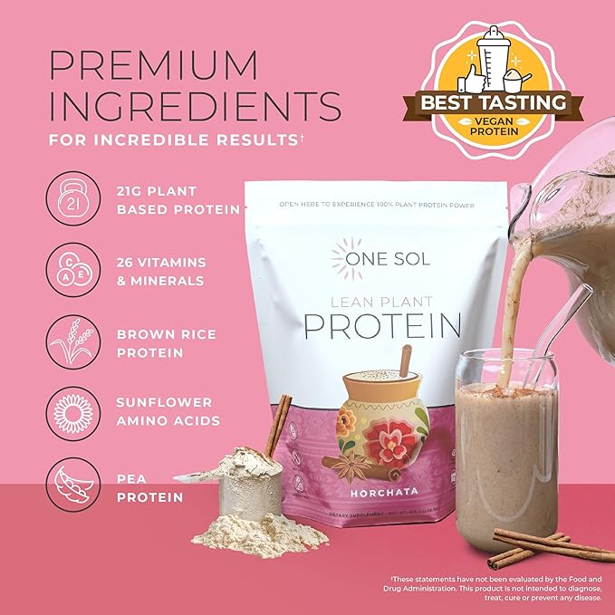 One Sol Lean Plant Protein Powder 100% Plant-Based