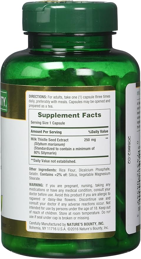 Nature's Bounty Milk Thistle, 200 Count, 2