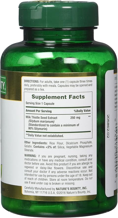 Nature's Bounty Milk Thistle, 200 Count, 2