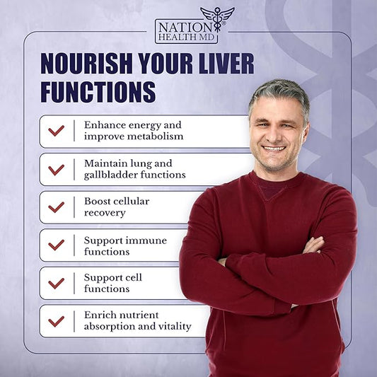 Liver Renew - Liver Cleanse Detox & Repair - Liver Support Supplement with Artichoke Extract, Milk Thisle, Dandelion and Turmeric - 60 Capsules