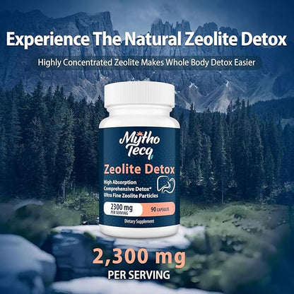 69,000 MG Zeolite Detox, Activated Charcoal, Detox-180 Caps
