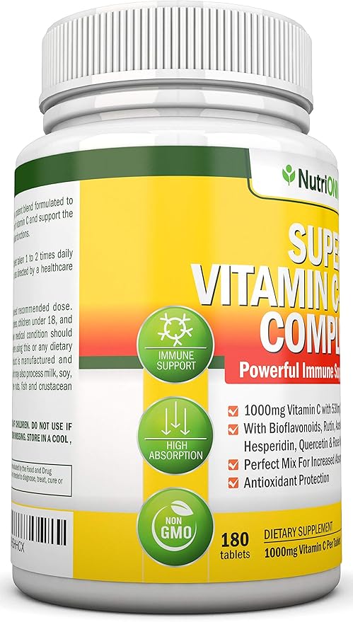 Super Vitamin C Complex 1695Mg - 180 Tablets 530 mg