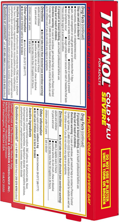 Tylenol Cold + Flu Severe Day 24 Count