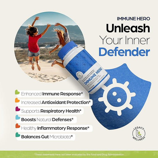 Immune Hero Immune Support Supplement B6, Zinc,